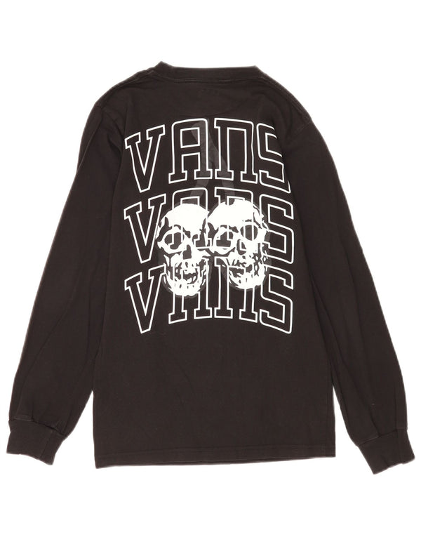 Vans Herre Classic Fit Grafisk Top Langærmet XS Sort Bomuld