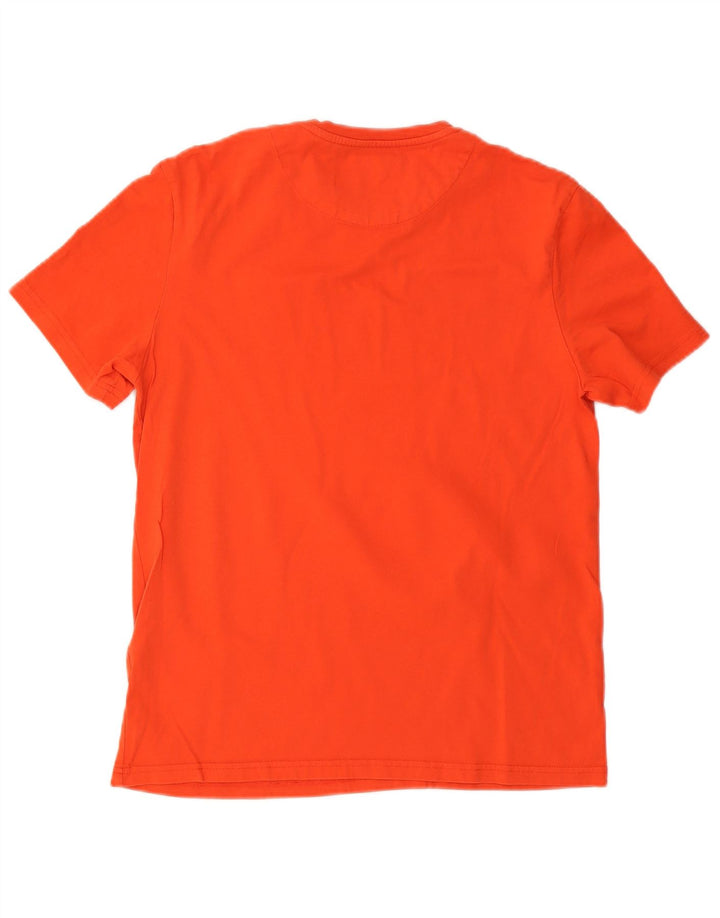 LYLE & SCOTT Womens T-Shirt Top UK 14 Medium Orange Cotton