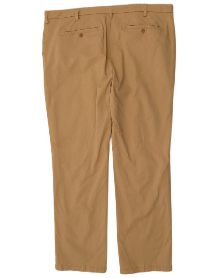 Izod Straight Chino Bukser til mænd W40 L32 Beige Bomuld