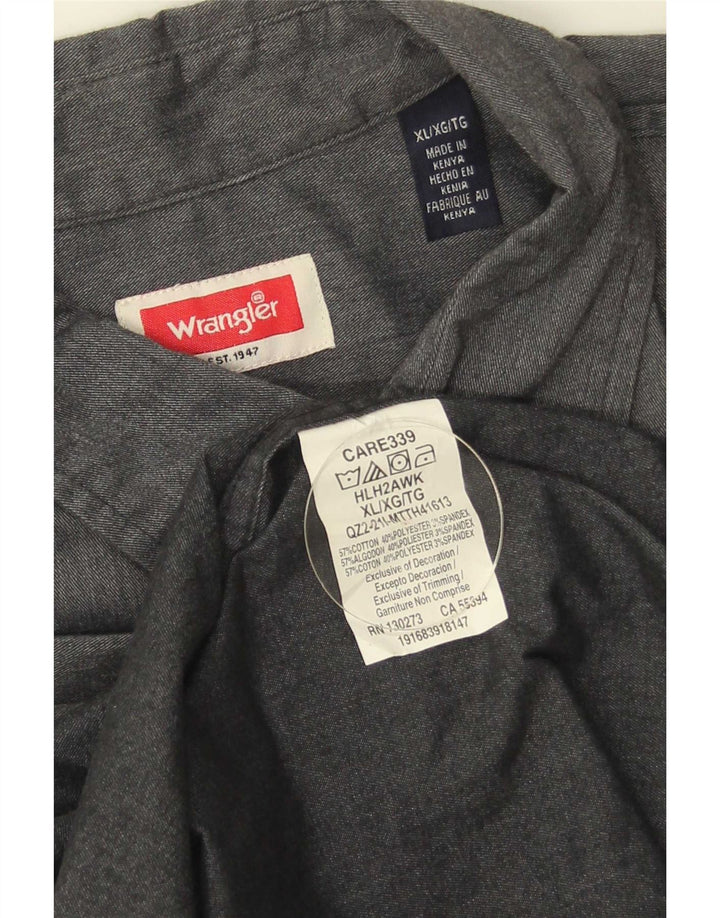 Wrangler Herreskjorte XL Grå Bomuld