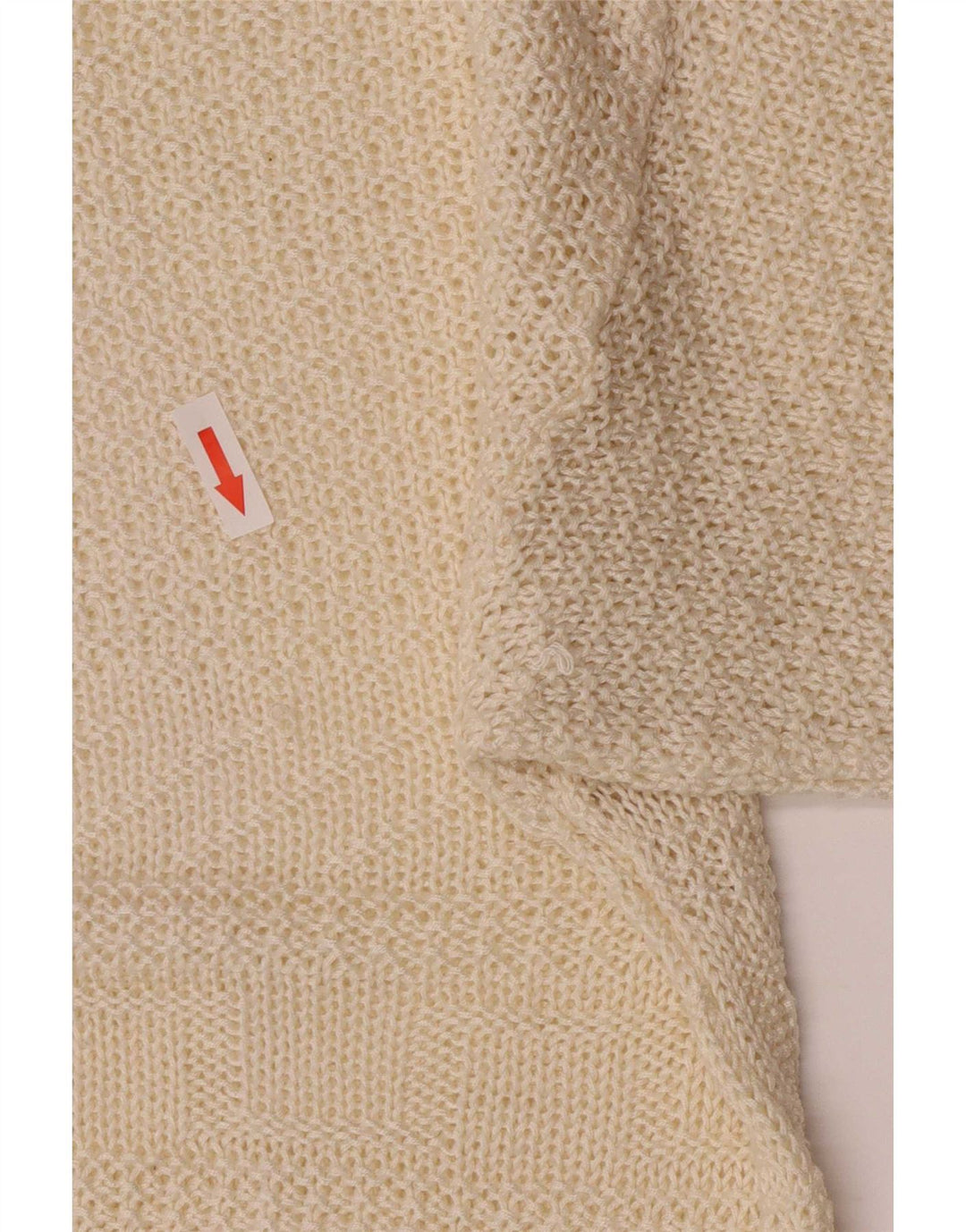 Vintage Womens Regular Fit Jumper Sweater UK 12 Medium Off White