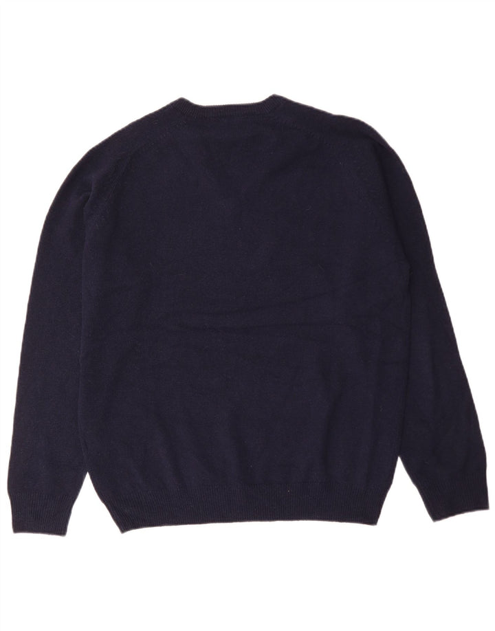 Marks & Spencer Herre Regular Fit V-hals sweater Medium Navy Blue