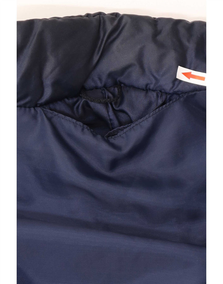 Vintage polstret herrejakke UK 38 Medium Blue Colourblock