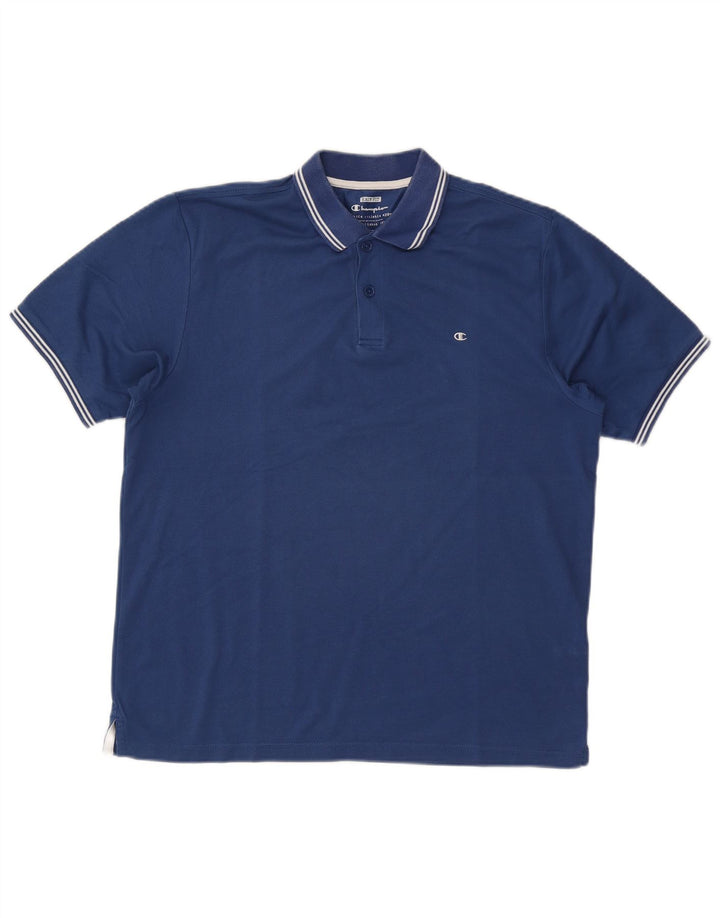 Champion Herre Easy Fit Polo Shirt Stor Blå Bomuld