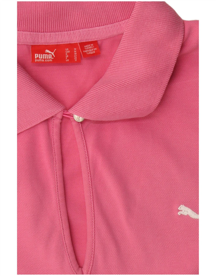 PUMA Dame Polo Shirt UK 12 Medium Pink