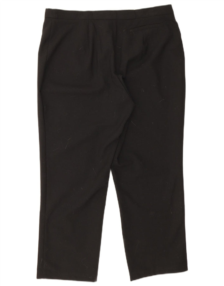 Marella Dame Straight Cropped Trousers W32 L23 Sort
