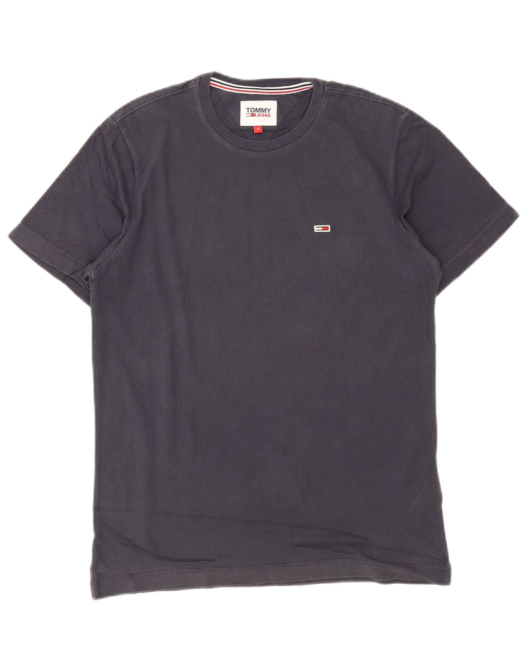 Tommy Hilfiger Herre T-shirt Top Lille marineblå bomuld