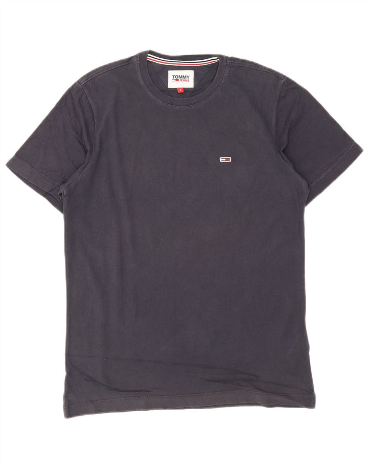 Tommy Hilfiger Herre T-shirt Top Lille marineblå bomuld