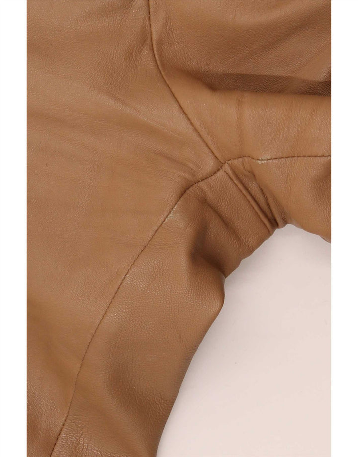 Conbipel Dame Bootcut Læderbukser IT 46 Large W34 L32 Beige