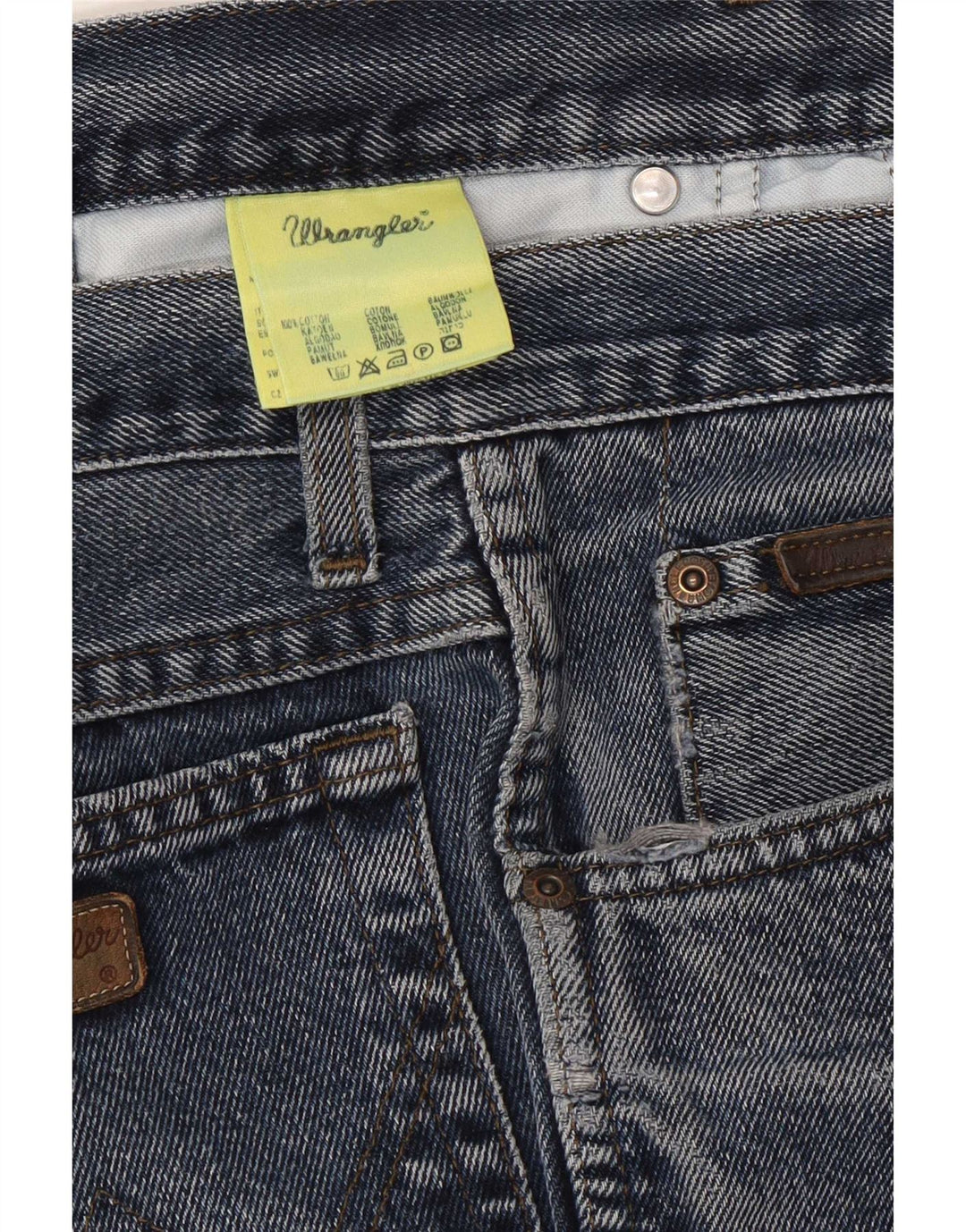 Wrangler Herre Texas Straight Jeans W35 L30 Blå Bomuld