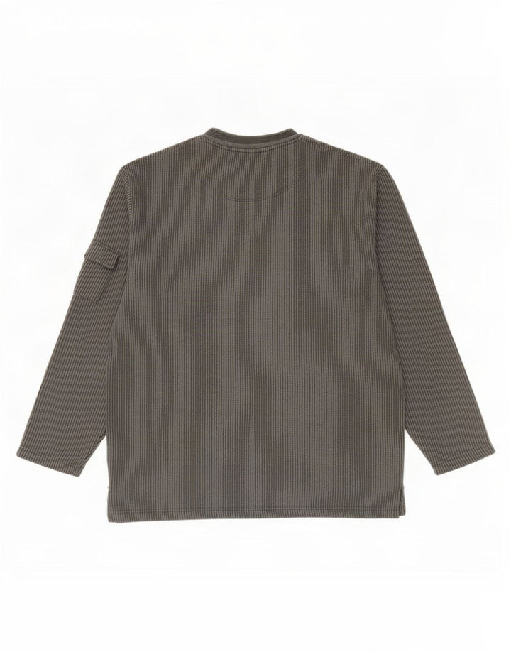 Charro Herre Top Langærmet IT 50 Medium Grey Pinstripe