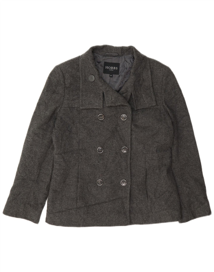 Hobbs Womens Pea Coat UK 12 Medium Grey Uld