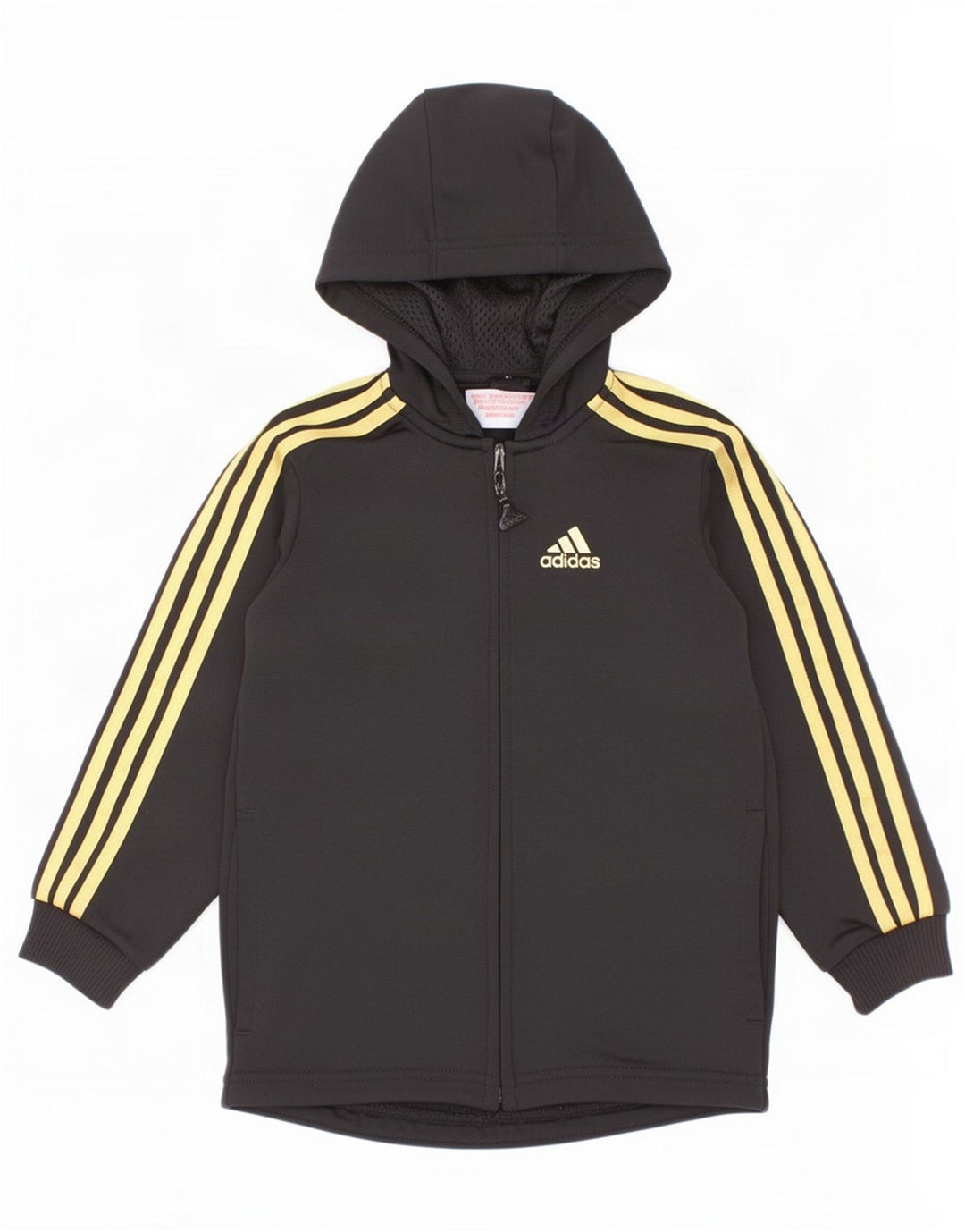 Adidas Boys Zip Hoodie Sweater 2-3 År Sort Polyester