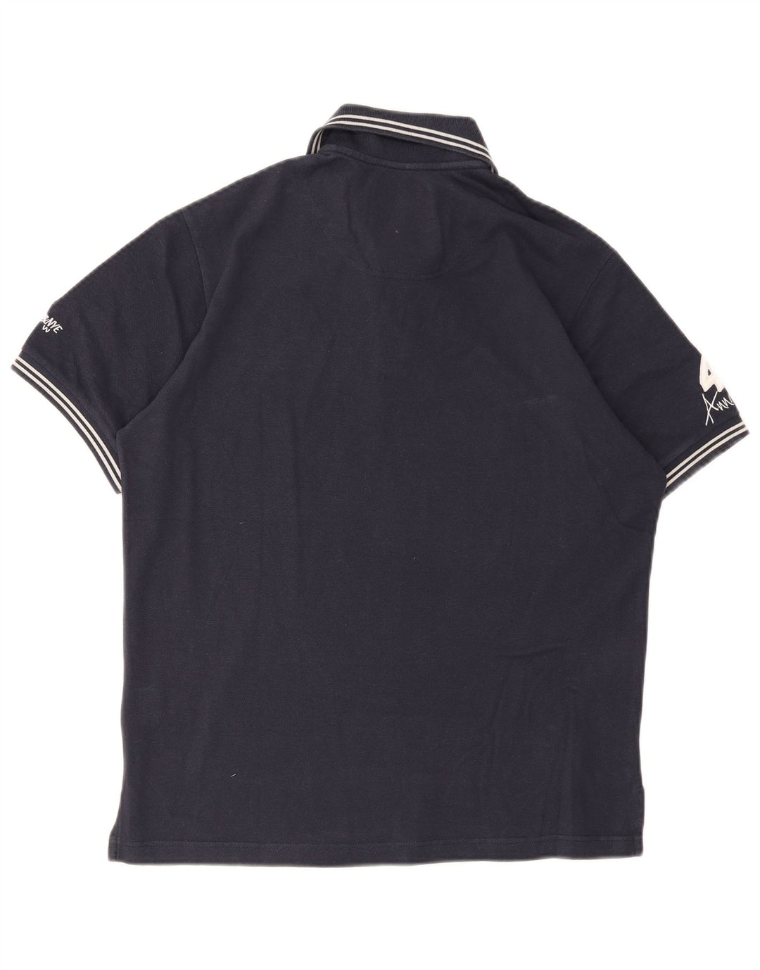 Murphy & Nye Herre grafisk poloshirt Medium marineblå bomuld