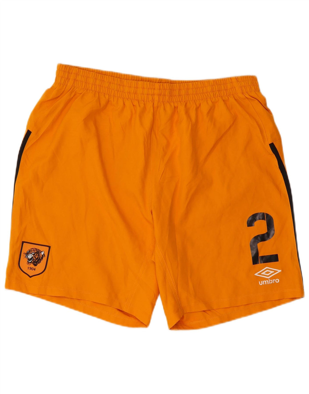 Umbro Herre grafiske sportsshorts XL Orange Colourblock Polyester