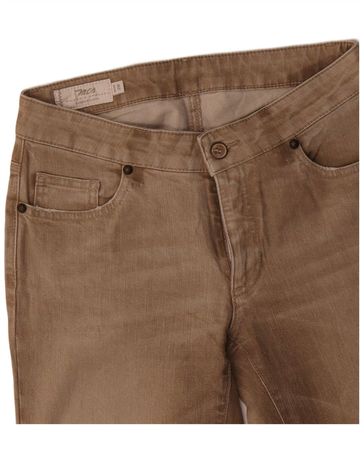 Marlboro Classics Dame Straight Jeans W29 L30 Beige Bomuld