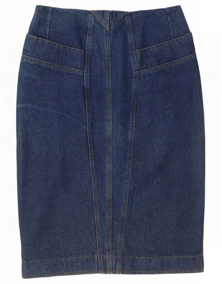 Vintage Dame Denim Nederdel Small W26 Blue