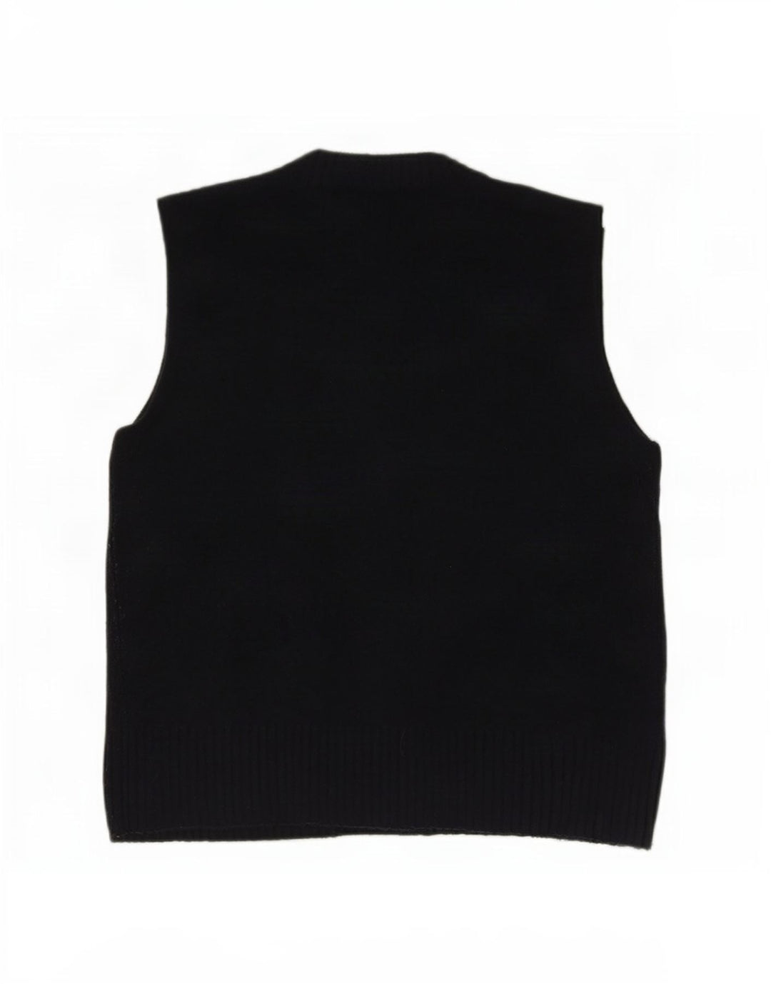 Zara Dame Vest Tank Top UK 14 Medium Navy Blue Akryl