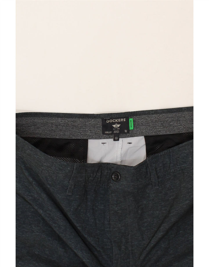 DOCKERS Mens Chino Shorts W36 Large  Navy Blue Polyester Vintage Dockers and Second-Hand Dockers from Messina Hembry 