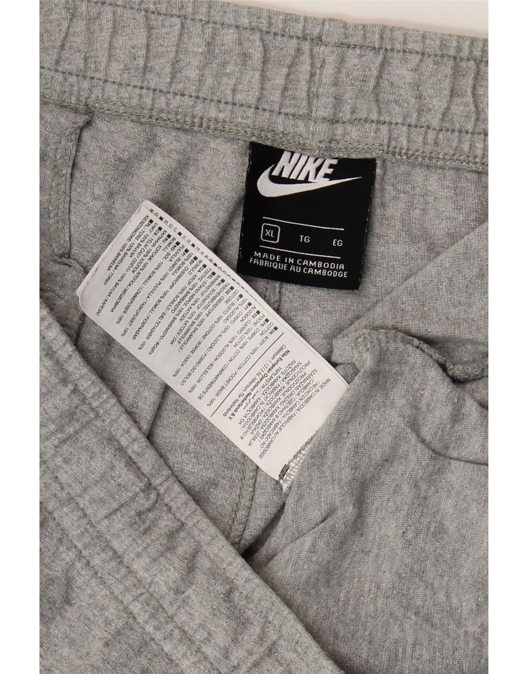 Nike herre sportsshorts XL grå bomuld