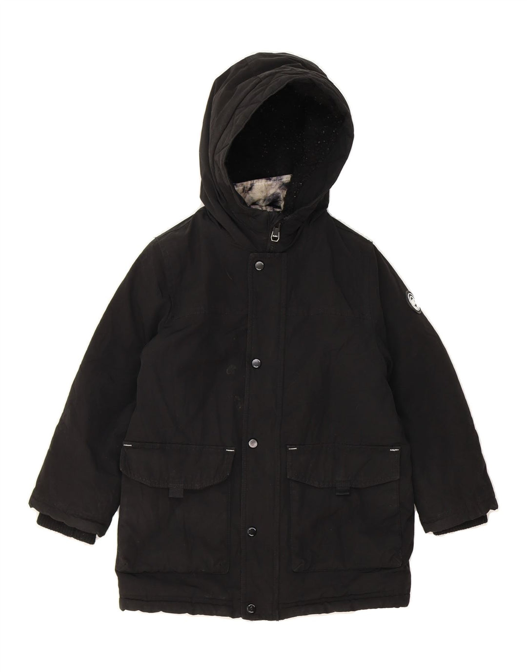 MICHAEL KORS Boys Hooded Windbreaker Jacket 5-6 Years Black Polyester Vintage Michael Kors and Second-Hand Michael Kors from Messina Hembry 