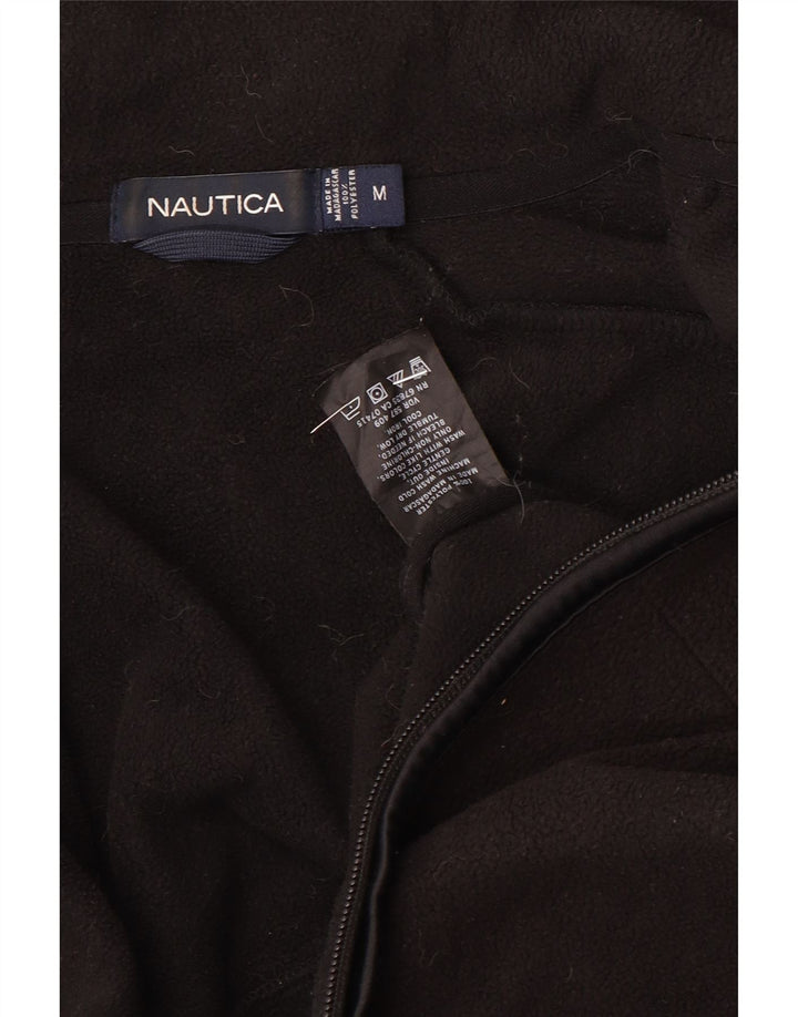 Nautica Herre Fleecejakke UK 38 Medium Sort Polyester