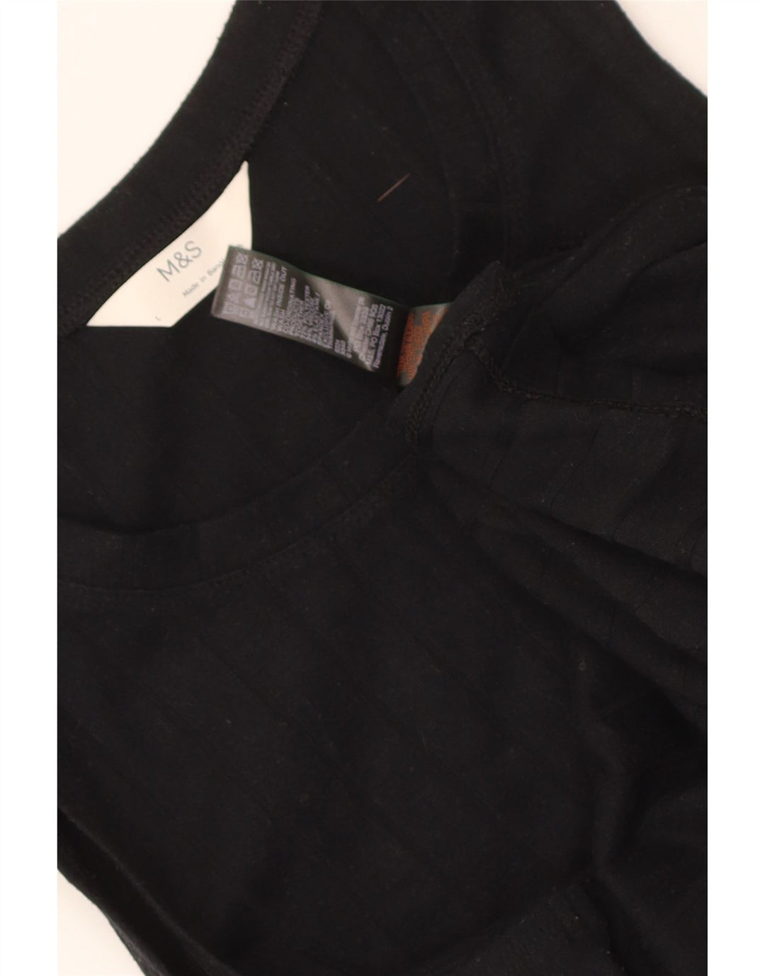 Marks & Spencer Damevest Top UK 16 Large Black Polyester