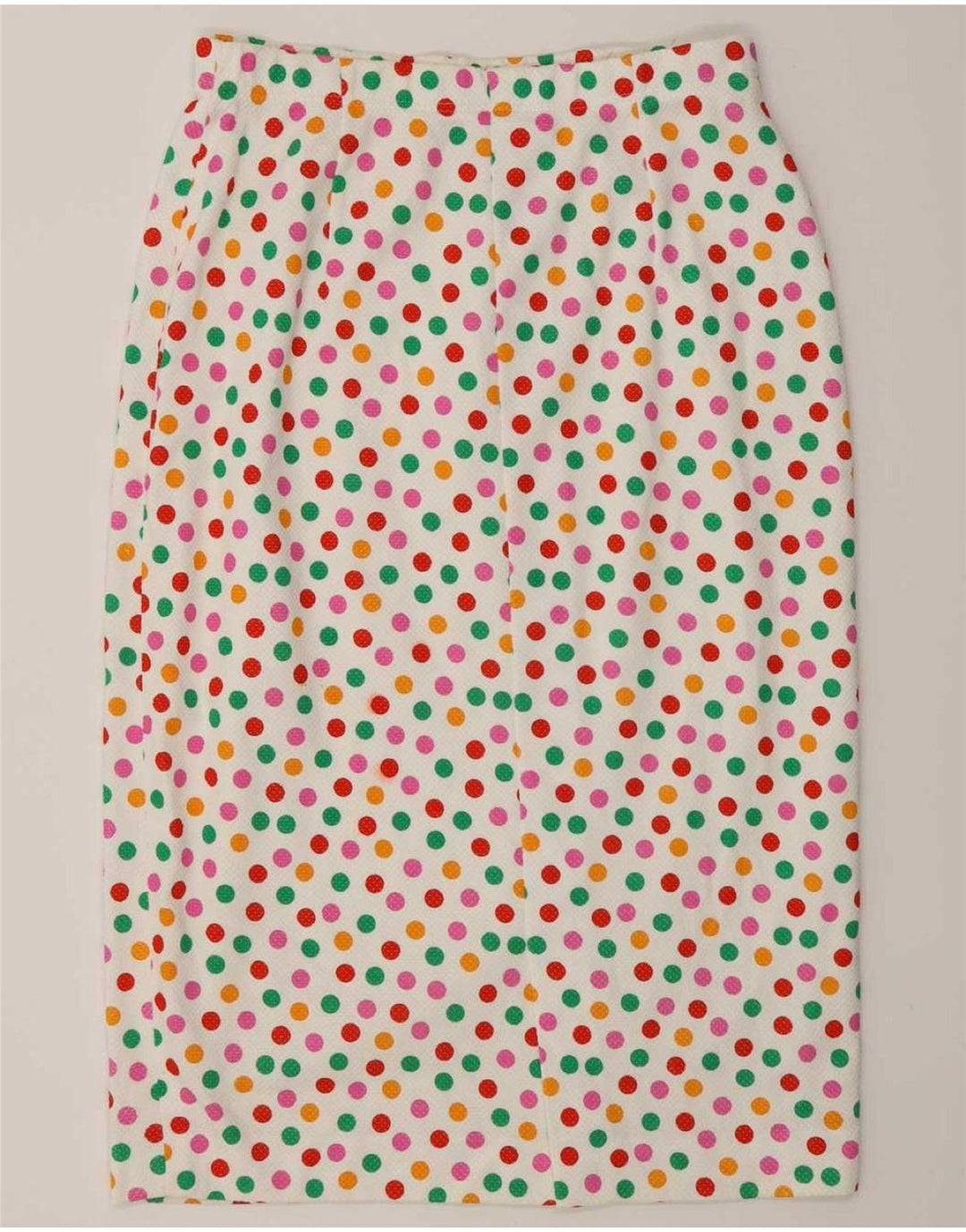 Liola Dame 4-knaps 2-delt nederdelsæt IT 46 Large W28 White Polka Dot