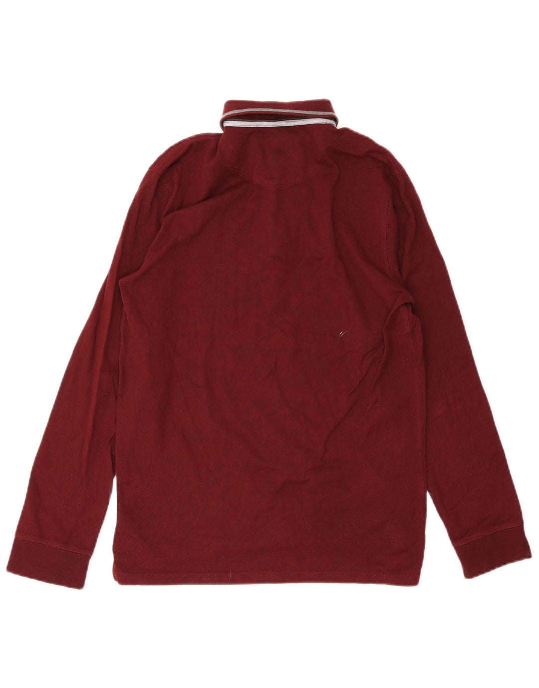 Massimo Dutti Langærmet Polo Shirt til mænd Lille Bourgogne