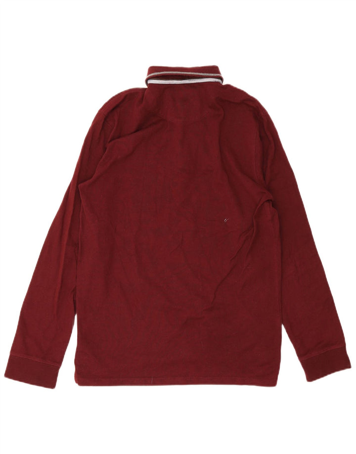 Massimo Dutti Langærmet Polo Shirt til mænd Lille Bourgogne