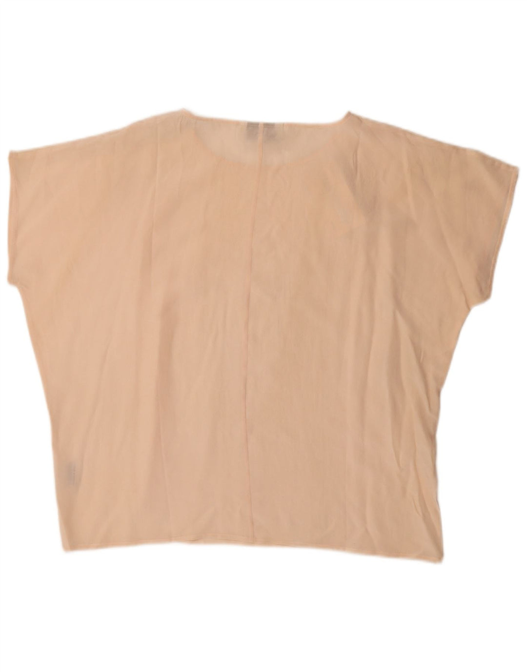 Amaranto Dame Oversized Bluse Top UK 16 Large Beige Silk