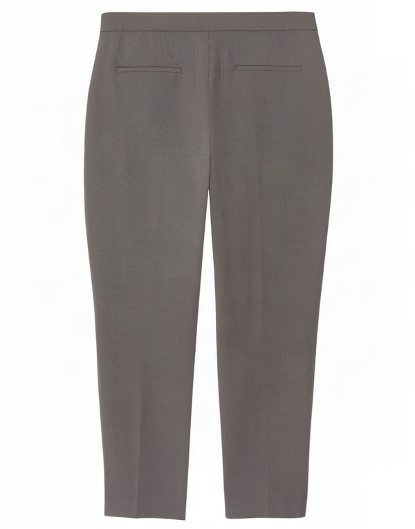 Zara Dame Slim Chino Bukser EU 36 Small W26 L27 Grå Polyester