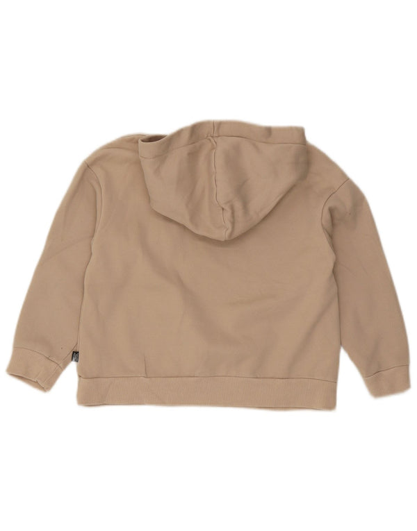 Puma piger grafisk hættetrøje 9-10 år beige bomuld