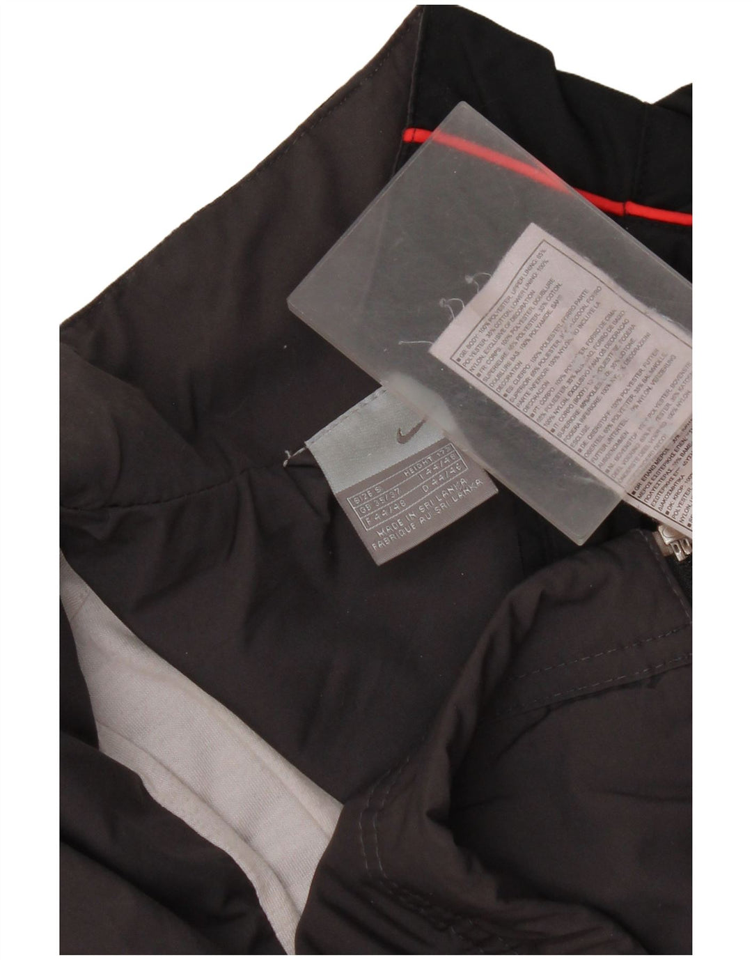 Nike træningsdragt til mænd, topjakke UK 35/37 Small Grey Colourblock Polyester