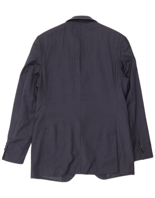 Marks & Spencer Herre Longline Blazer Jacket UK 40 Medium Navy Blue