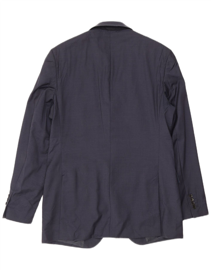 Marks & Spencer Herre Longline Blazer Jacket UK 40 Medium Navy Blue