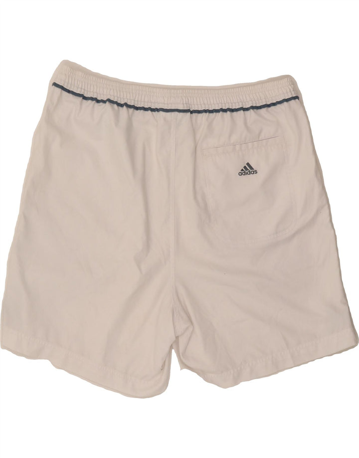ADIDAS Mens Sport Shorts  Large White Polyester Vintage Adidas and Second-Hand Adidas from Messina Hembry 
