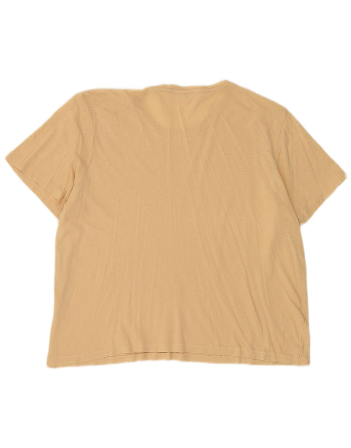 Zara Dame T-Shirt Top UK 16 Large Beige