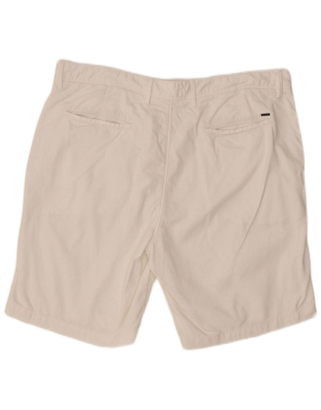 Massimo Dutti Herre Chino Shorts EU 46 XL W38 Hvid Bomuld