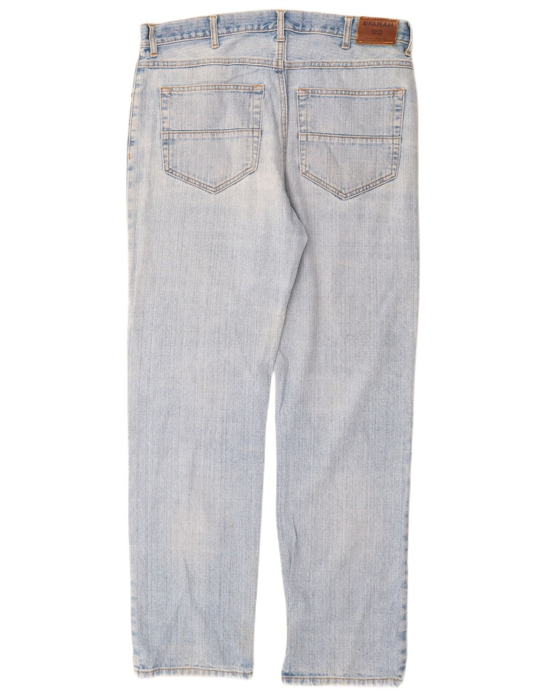 Farah Straight Jeans til mænd W36 L32 blå bomuld