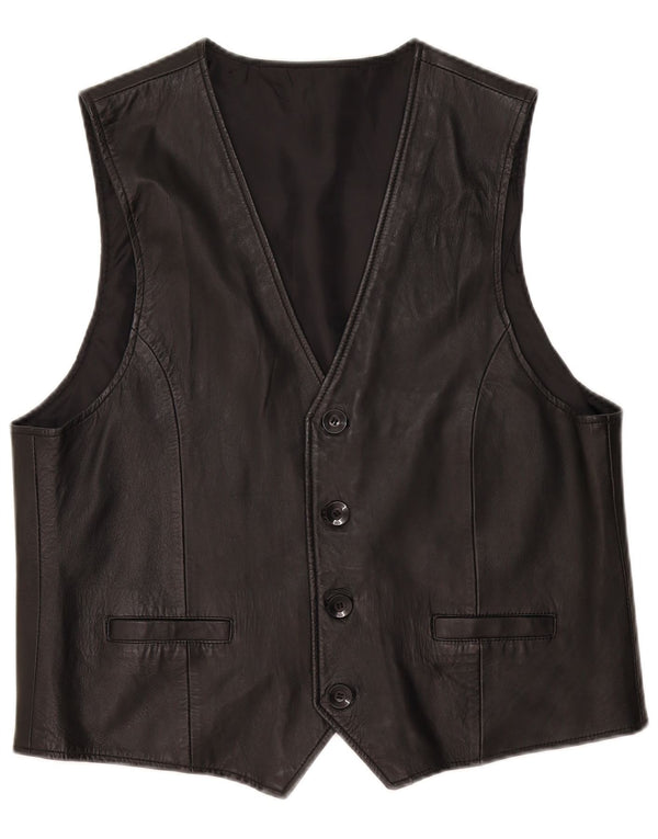 Canda Herre lædervest 3XL sort læder