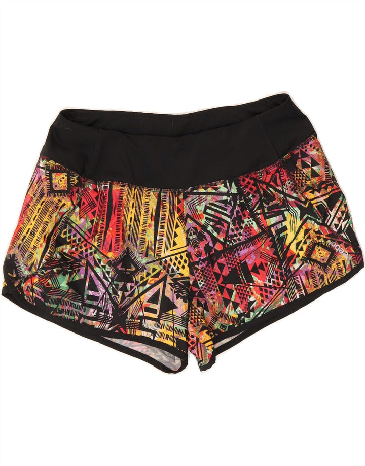 REEBOK Womens Swimming Shorts UK 10 Small  Multicoloured Geometric Vintage Reebok and Second-Hand Reebok from Messina Hembry 