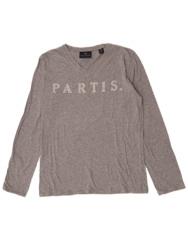 Scotch & Soda Boys Grafisk Top Langærmet 13-14 år Grå Flecked Bomuld