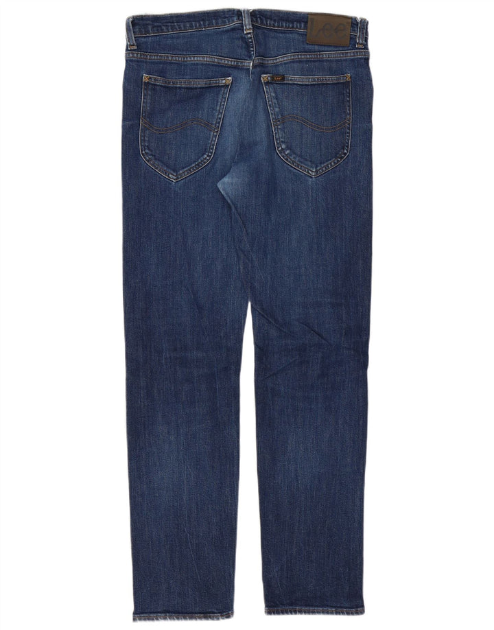LEE Herre Daren Zip Fly Slim Jeans W33 L32 Marineblå Bomuld