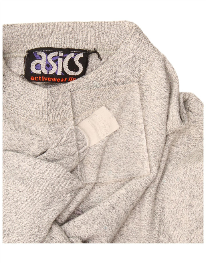 Asics Herre T-shirt Top Medium Grey Flecked Bomuld