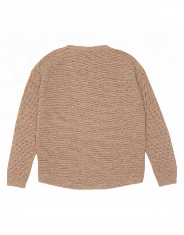 Fat Face Dame Boat Neck Jumper Sweater UK 14 Stor Grå Bomuld