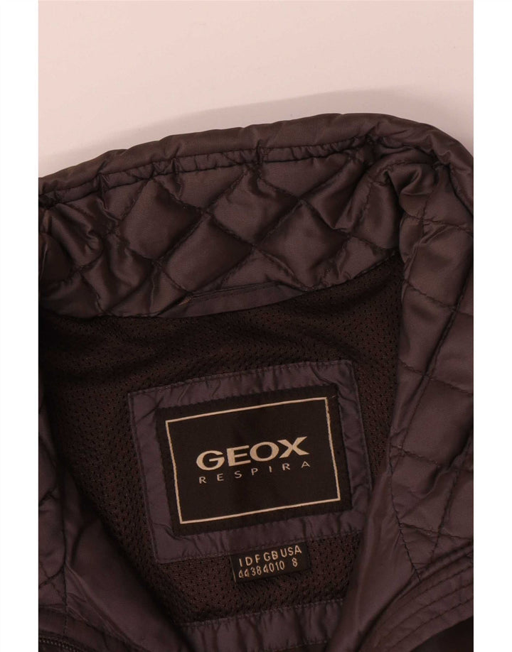 Geox Womens Respira Oversized Quiltet jakke UK 10 Lille brun polyamid