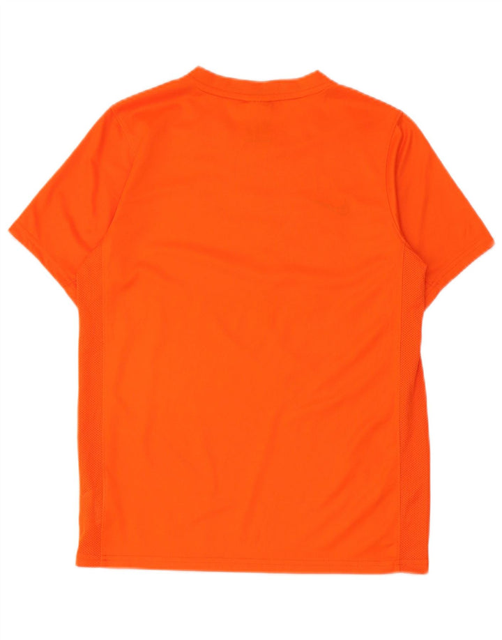 Nike grafisk T-shirt top til kvinder, stor orange polyester
