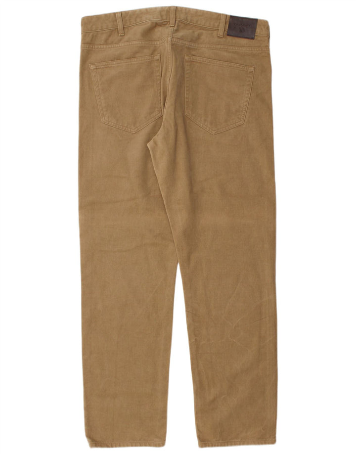 GANT Straight Jeans til mænd W36 L32 Beige Bomuld