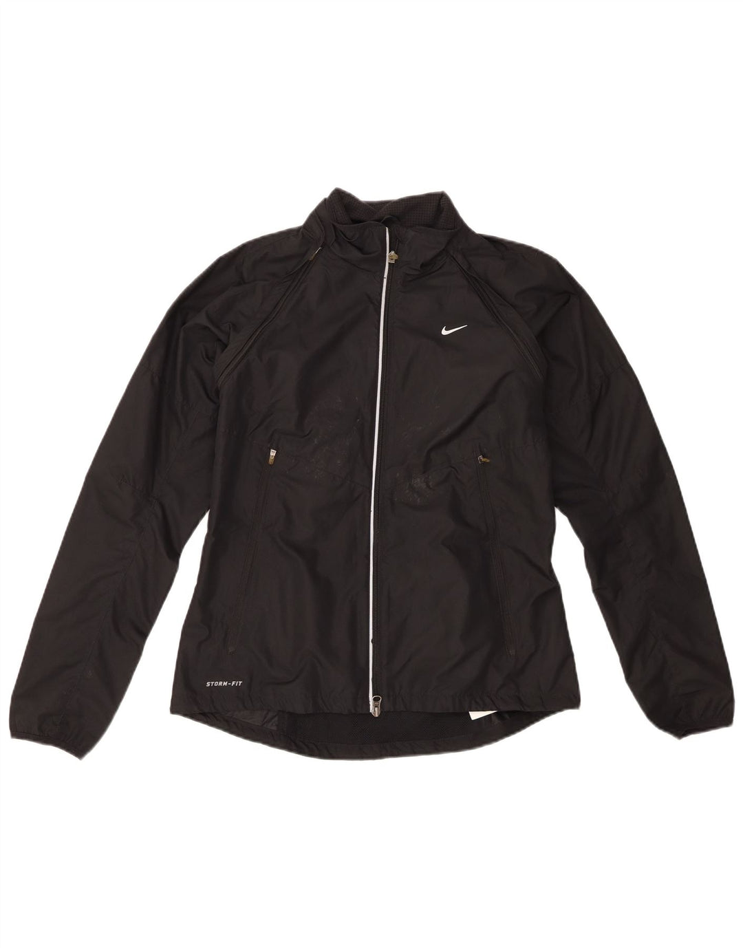 Nike Dame Storm-Fit træningsdragt Topjakke UK 12 Medium Sort Polyester